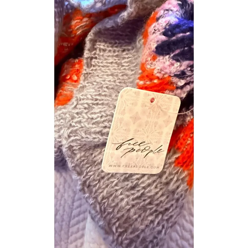 Free People REVOLVE Home For The Holidays Fair Isle Puff Sleeve Sweater Medium